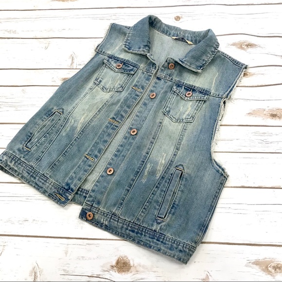 Highway Jeans Jackets & Blazers - Distressed Jean Vest